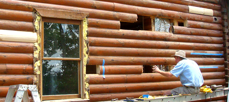 Log Home Repair Grayson County, Virginia